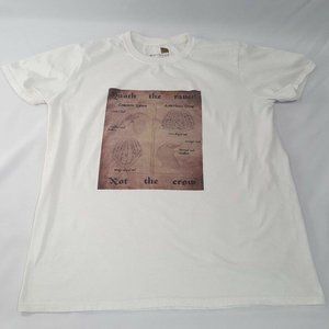 Gold Toe Tee T-shirt White Medium 38-40 Quoth the